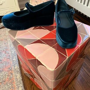 Larroude Black Platform Shoes